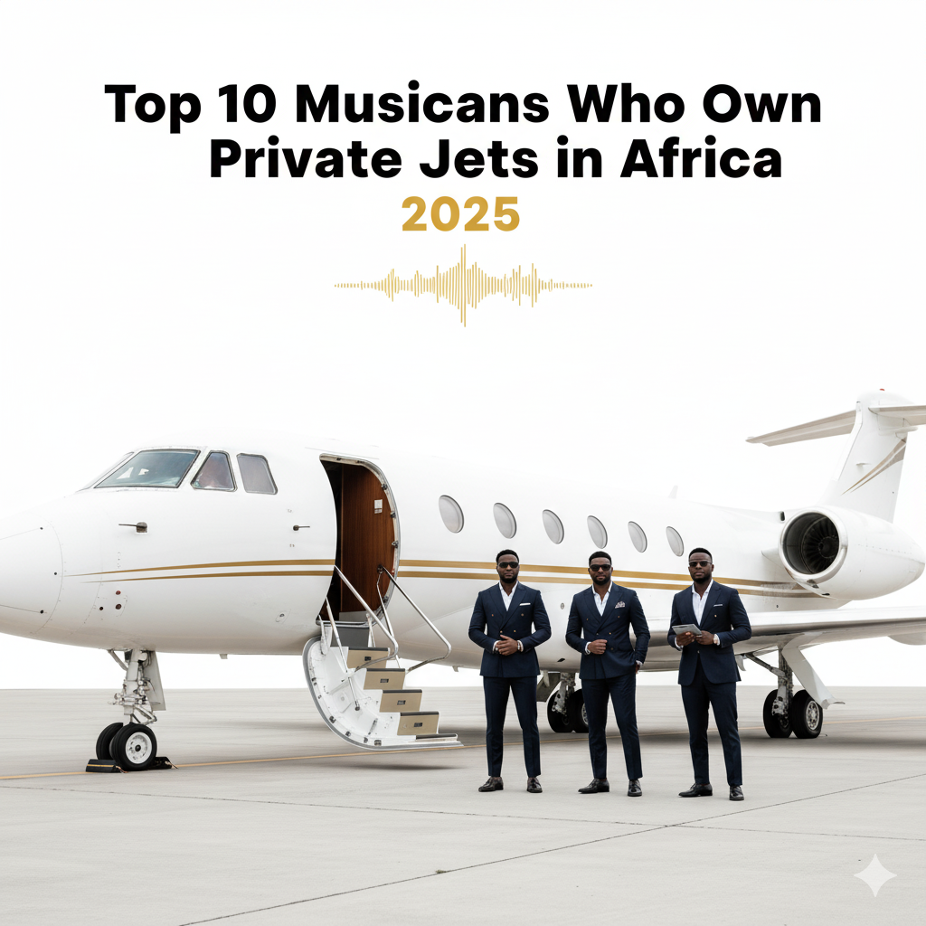 Top 10 Musicians Who Own Private Jets in Africa 2025