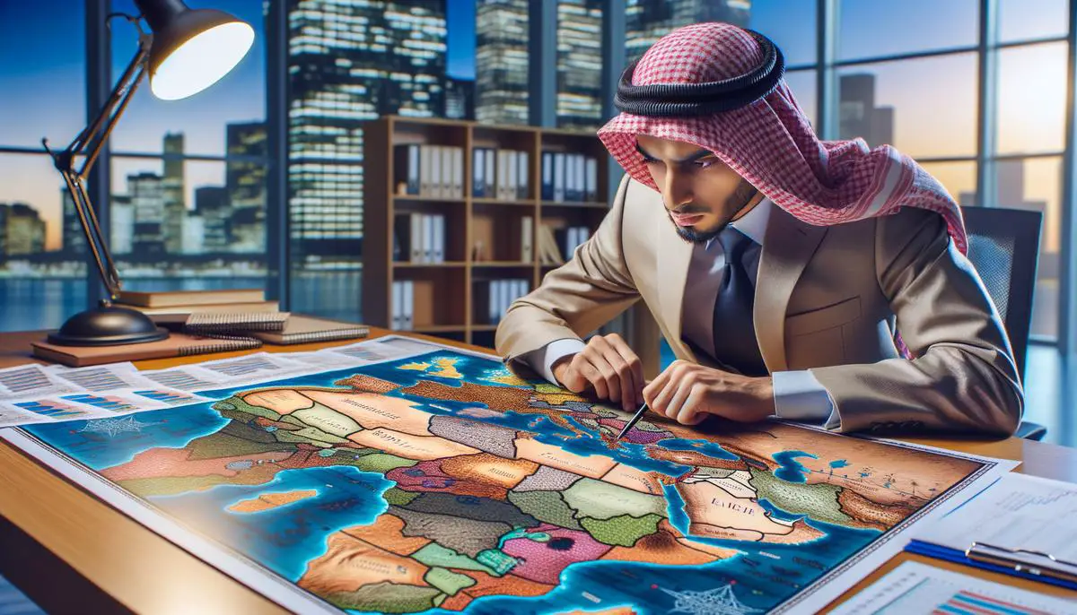 Image of a person looking at a detailed map, symbolizing knowing your market for successful business strategy