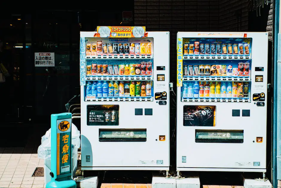 Image depicting vending machines in a school cafeteria